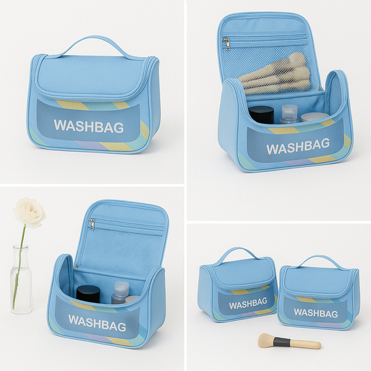 1Pc Wash Bag (Assorted) – Rainbow Design Travel Toiletry Organizer
