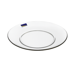 Clear Pressed-Glass Large Serving Plate – 1 Piece, 278 mm Diameter