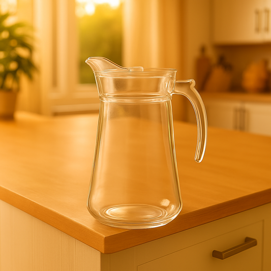 Classic Tapered Clear Glass Jug – 1 Piece (1700 mL)