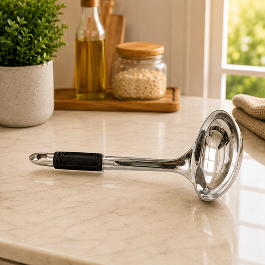 Stainless Steel Soup Ladle – Durable Kitchen Serving Ladle (1 Pc)