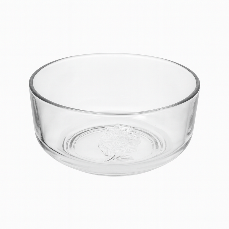3-Piece Clear Glass Bowl Set – 640 ml Multi-Purpose Kitchen & Serving Bowls - Habitt