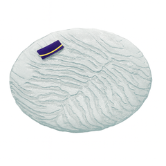 Clear Textured Pressed-Glass Dessert Plate Set – 6 Pieces, 178 mm Diameter