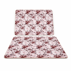 Elegant Floral Table Mat – Soft Pink Rose Design Rectangular Placemat