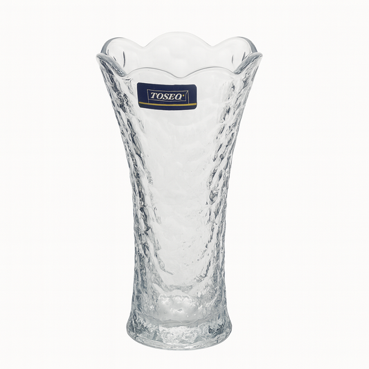 90 mm Crystal-Style Decorative Glass Vase – Elegant Flower Vase for Home, Office & Gifting