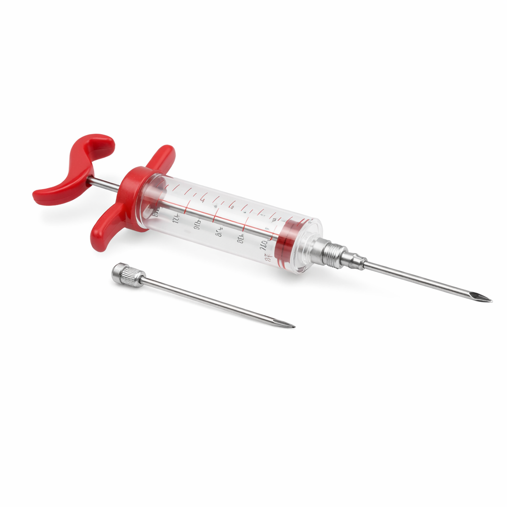 Syringe Marinade Injector – Meat Flavor Infuser with Stainless Steel Needle - Habitt