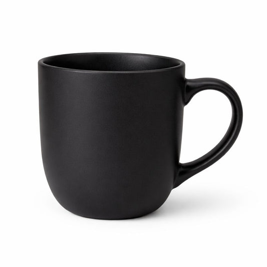 Ceramic Matte Mug – Minimalist Tea & Coffee Cup (Blue / Black)