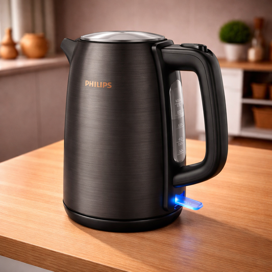 Philips 5000 Series Stainless Steel Kettle – HD9352/31 (Black & Copper) | 3000W Fast-Boil Premium Electric Kettle - Habitt