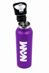 Sport Straw Vacuum Insulated Bottle – Purple Stainless Steel Water Bottle - Habitt