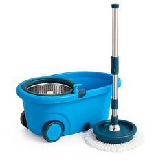 1PC Assorted Magic Spin Mop with Wheels – Easy Spin Bucket Mop for Quick & Effortless Floor Cleaning