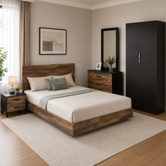 Flamingo - Bed, Dresser & 2 Door Wardrobe