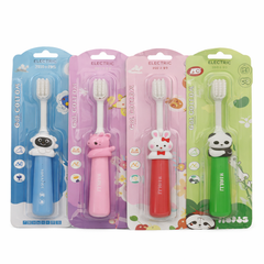 1 Pc Assorted Kids Cartoon Design Toothbrush – Electric Soft Bristle Toothbrush for Children - Habitt