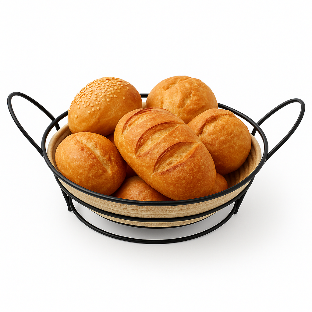 Round Roti Basket – Rope Weave