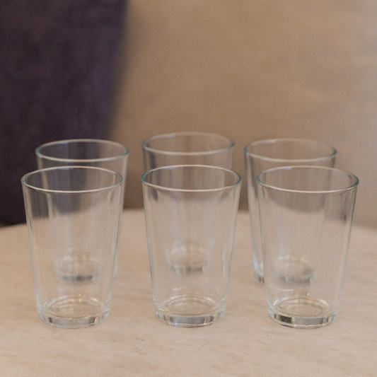 Classic Clear Tumbler Glass Set 315 ml – Everyday Heavy-Base Drinkware (6 Pcs)