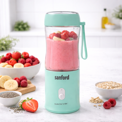 Sanford Rechargeable Portable Blender – 380ml | USB Rechargeable 2-in-1 Blender & Power Bank - Habitt