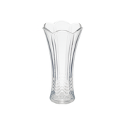 90 mm Clear Glass Flower Vase – Elegant Flared Decorative Vase for Home, Office & Table Centerpieces - Habitt