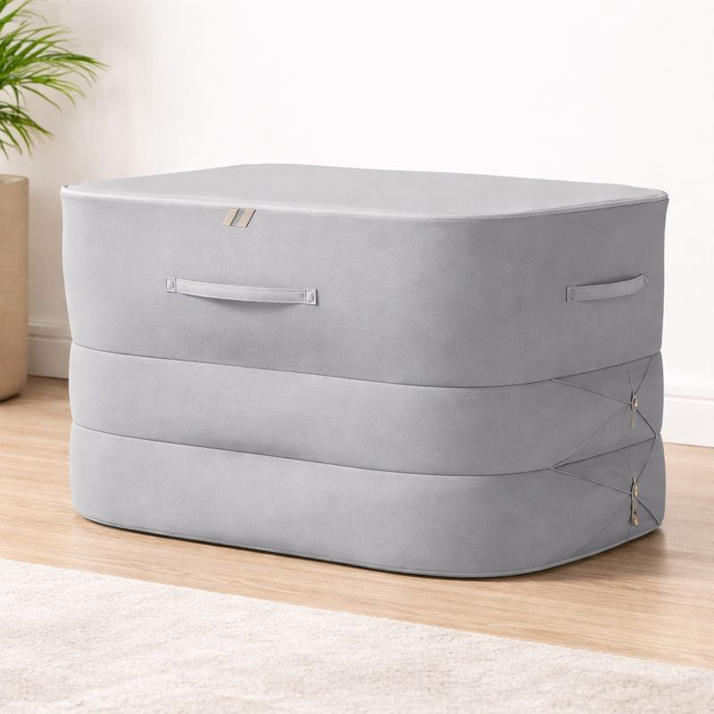 Cloth Storage Bag – Large Capacity Organizer with 3 Zippers (90 × 42 × 52 cm)