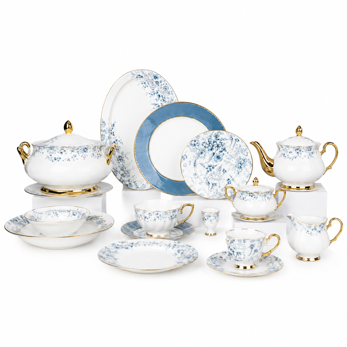 Premium Dinner Set – 65 & 89 Pieces | Elegant Complete Dinnerware Set