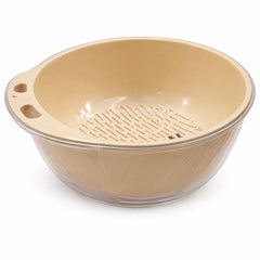 Acrylic Fruit Drainer Basket – Small & Large | Transparent Washing & Storage Bowl