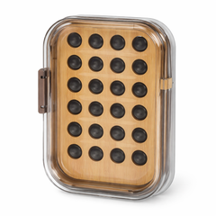 Soap Tray with Drain Hole Design – Bathroom Soap Holder with Bamboo Base & Protective Cover - Habitt