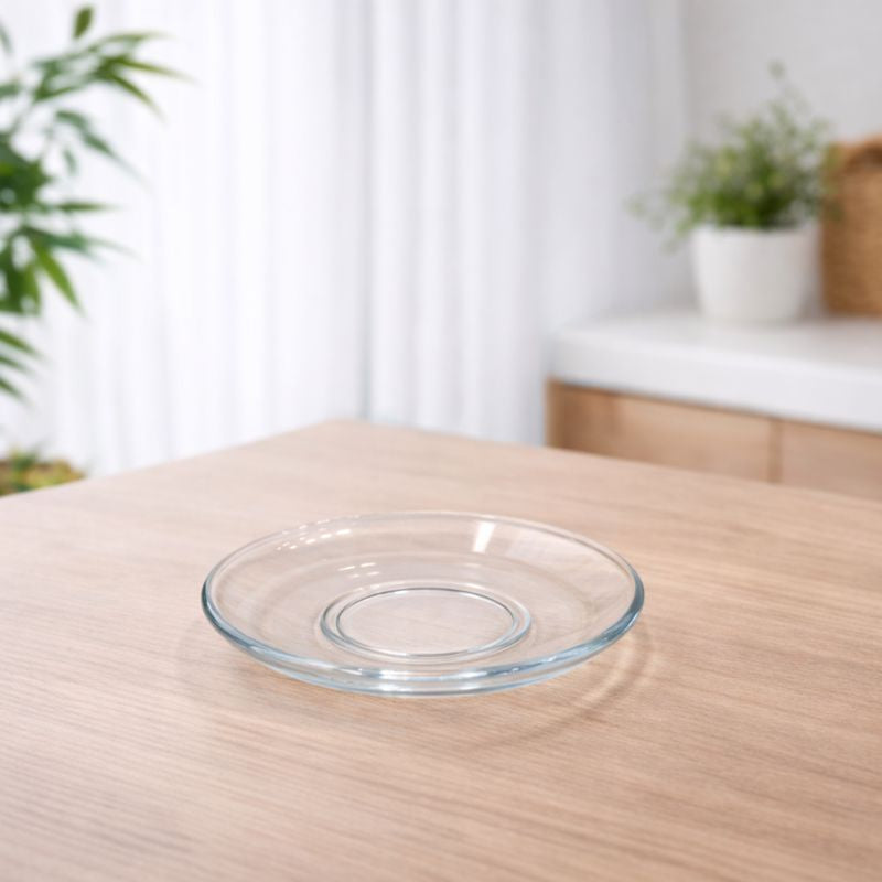 Clear Glass Side Plate Set (6 Pieces) - Habitt
