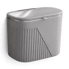 Suremiao Hanging Trash Bin – Modern Wall-Mounted Dustbin 9L & 11L (Grey) - Habitt