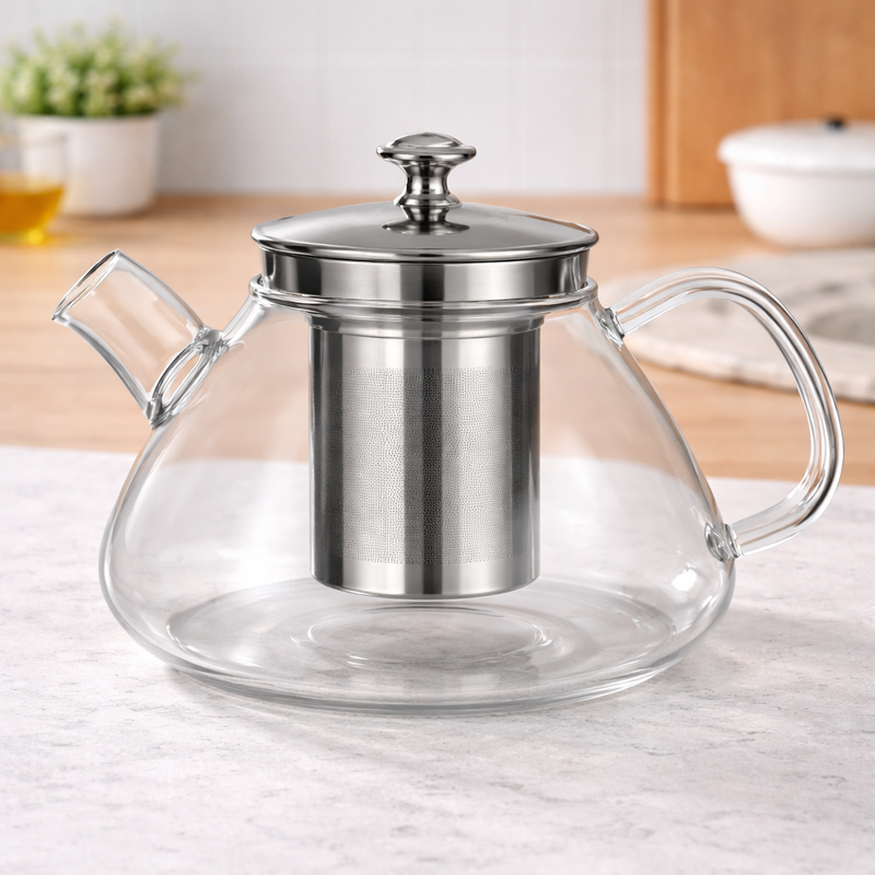 1Pc Stainless Steel Kettle with Handle