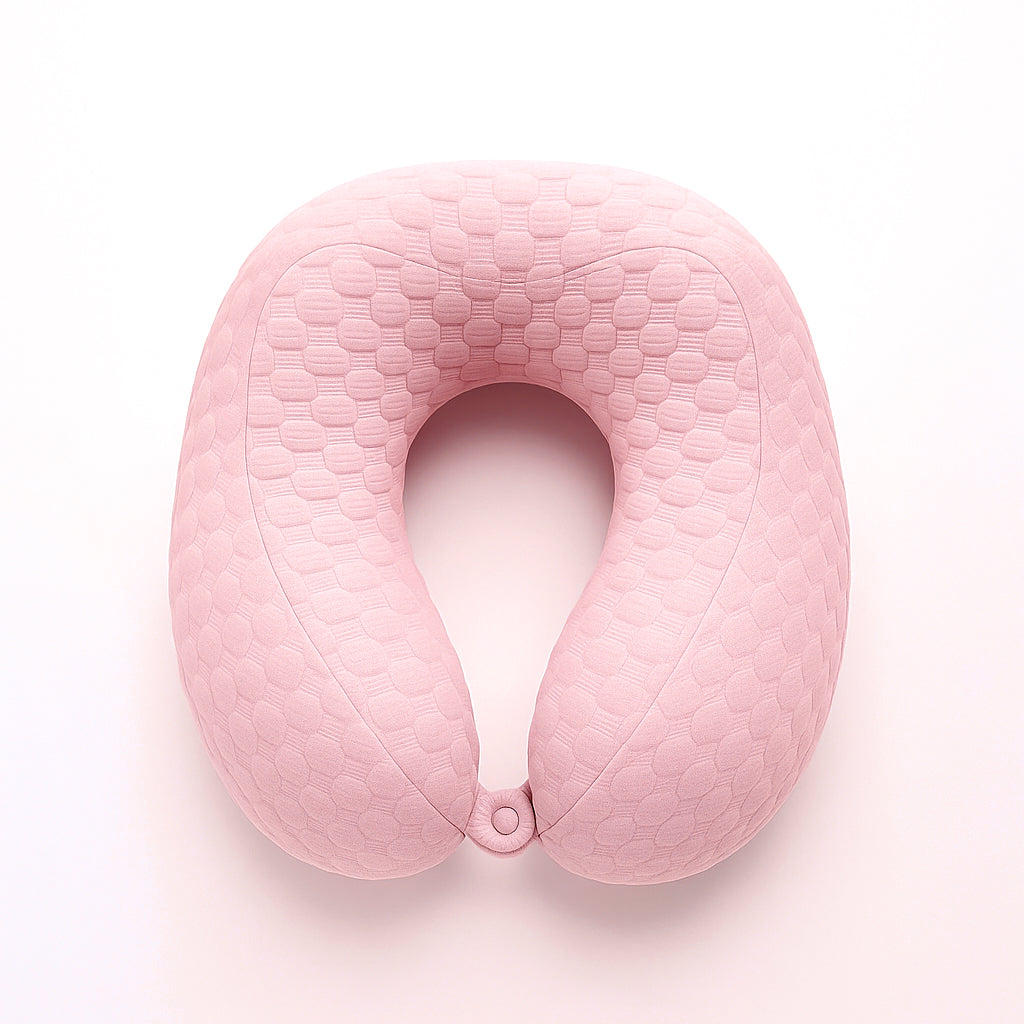 Travel Neck Pillow – Variant: Blue, Brown, Pink, Green - Habitt