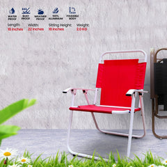 Lucky Home AquaFlex Outdoor Aluminum Folding Chairs with Waterproof Fabric