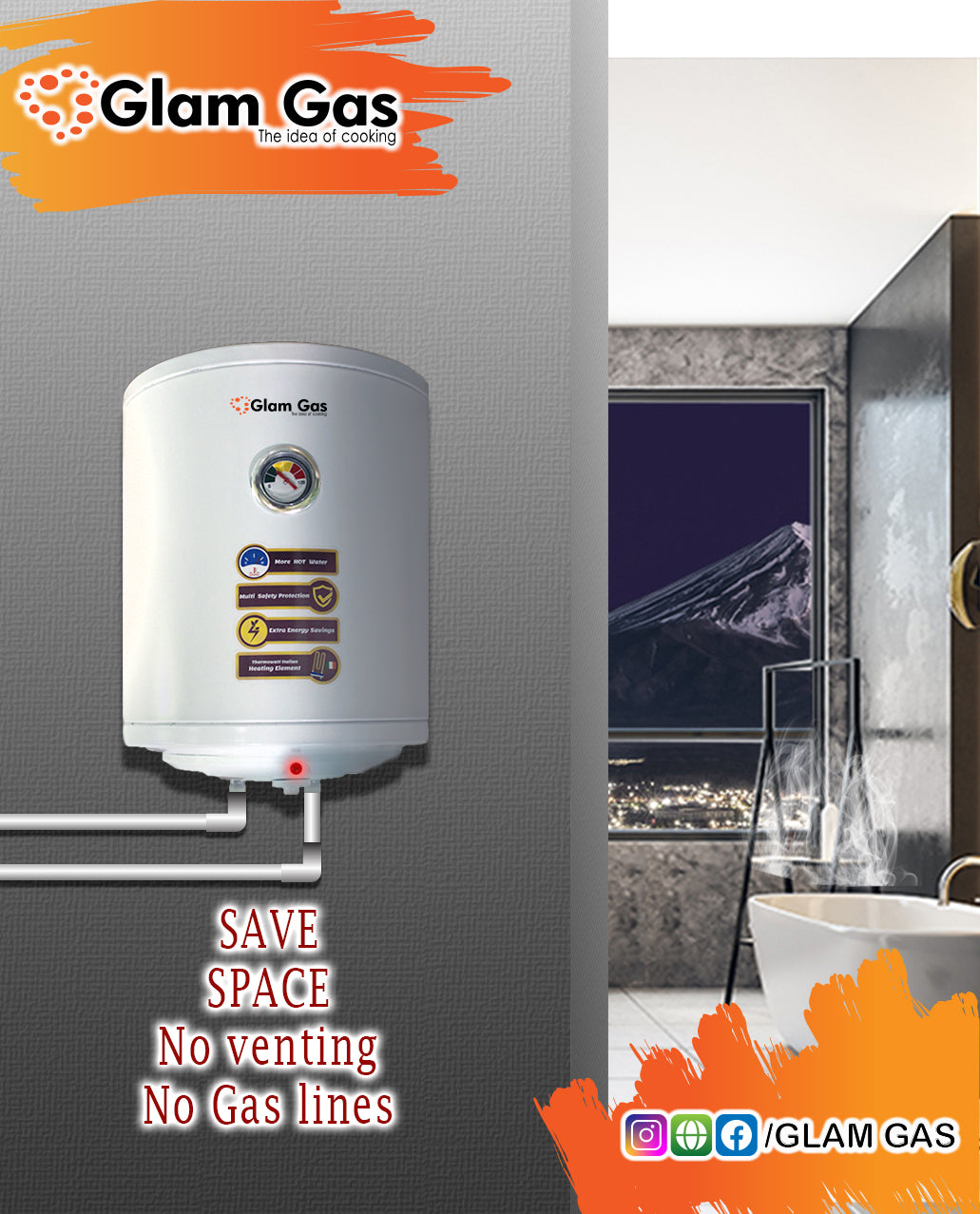 Buy EWH-10G 40 Liter | Electric Water Heater-Geyser in Pakistan price.