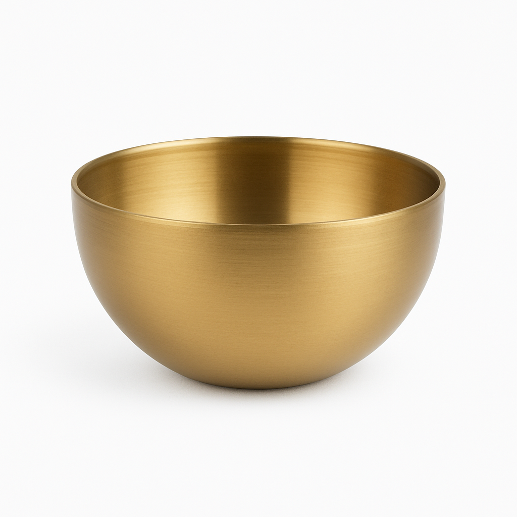 Gold Salad Bowl – Elegant Serving Bowl (20cm, 24cm, 28cm)