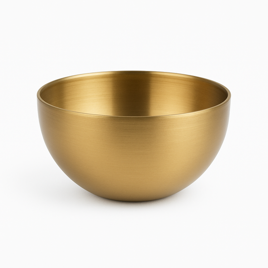 Gold Salad Bowl – Elegant Serving Bowl (20cm, 24cm, 28cm)