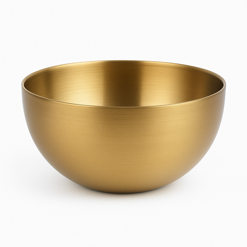 Gold Salad Bowl – Elegant Serving Bowl (20cm, 24cm, 28cm)