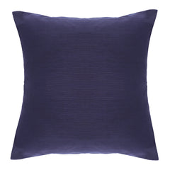 Blue Woven Dot Cushion Cover 18x18 – Elegant Decorative Throw Pillow for Sofa, Bed & Living Room