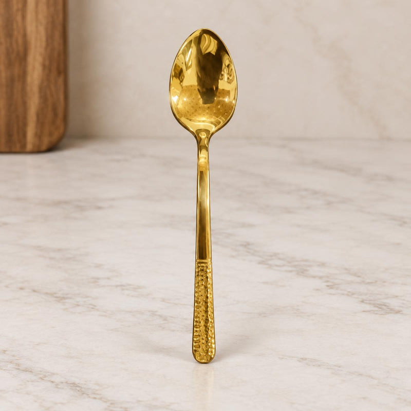 24-Piece Gold Plated Spoon Set, 14 Gauge - AI lifestyle visualization