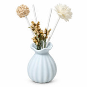 Sky Blue Green Reed Diffuser with Decorative Floral Sticks - AI lifestyle visualization