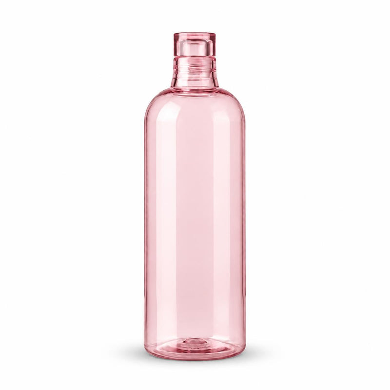 1000ml Pink Clear Water Bottle - AI lifestyle visualization