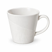 Elegant Grey Ceramic Mug with Textured Design - AI lifestyle visualization