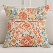 Rose of Sharon Cushion Cover Screenprint 18x18 in Midnight Marrakech - AI lifestyle visualization
