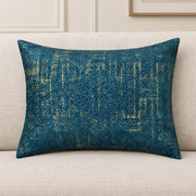 Balsam Cushion Cover with Midnight Marrakech Screenprint 12x18 - AI lifestyle visualization
