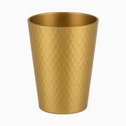 Hammered Cup Gold – Elegant Textured Drinking Cup (260ml, 450ml) - Habitt