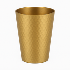 Hammered Cup Gold – Elegant Textured Drinking Cup (260ml, 450ml) - Habitt