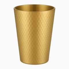 Hammered Cup Gold – Elegant Textured Drinking Cup (260ml, 450ml) - Habitt