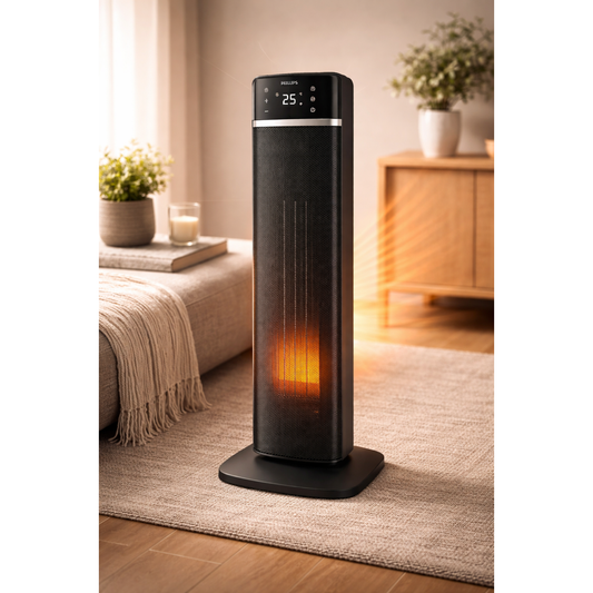 Philips 5000 Series Smart Tower Ceramic Heater CX5120/11 – Intelligent Fast Heating with Sleek Tower Design - Habitt
