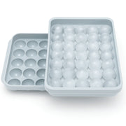 Ice Cube Ball Tray – 33 Pieces Orange / Blue - Habitt