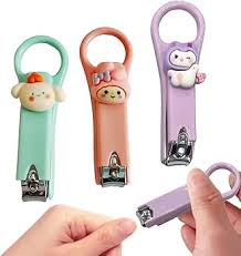 1 PC Kids Cartoon Nail Clipper – Cute Animal Design Baby & Kids Safety Nail Cutter (Assorted) - Habitt