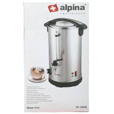 Alpina Water Boiler 12L 1500W Stainless Steel Hot Water Dispenser with Tap – Large Capacity Electric Boiler (SF-2810)