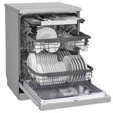 LG QuadWash™ Steam Dishwasher with EasyRack™ Plus & SmartThinQ™ – Premium Stainless Steel Finish (DFC435FP)