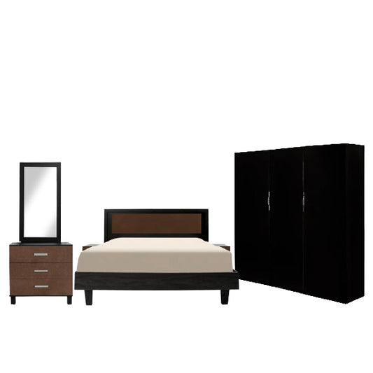 Kenton X - Bed, Dresser & 3 Door wardrobe