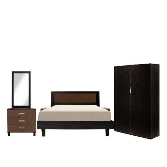 Kenton X - Bed, Dresser & 2 Door wardrobe