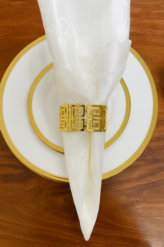 6 Pcs Hand Bracelet Set – Golden Geometric Design